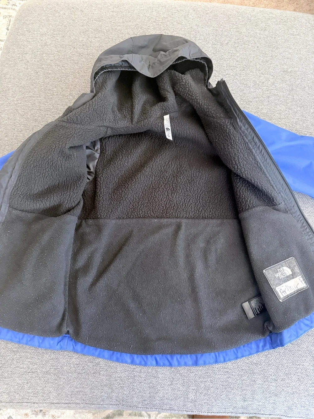 EUC The North Face Black Fleece-Lined Boys' Jacket - XS/6